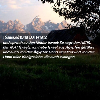 Picture 02 - 1 Samuel 10:18 LUTH1912 - und sprach zu den Kinder Israel: So sagt der - Bible Verse Picture