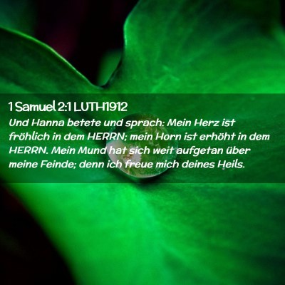 Picture 02 - 1 Samuel 2:1 LUTH1912 - Und Hanna betete und sprach: Mein Herz ist - Bible Verse Picture