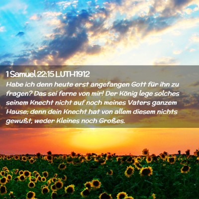 Picture 02 - 1 Samuel 22:15 LUTH1912 - Habe ich denn heute erst angefangen Gott für ihn - Bible Verse Picture