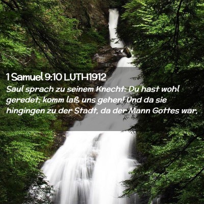 Picture 02 - 1 Samuel 9:10 LUTH1912 - Saul sprach zu seinem Knecht: Du hast wohl - Bible Verse Picture