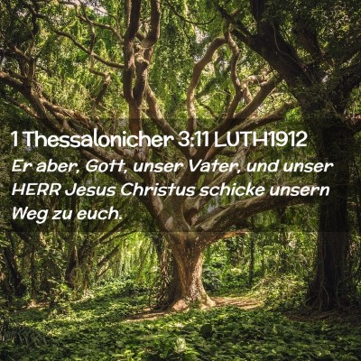 Picture 02 - 1 Thessalonicher 3:11 LUTH1912 - Er aber, Gott, unser Vater, und unser HERR Jesus - Bible Verse Picture