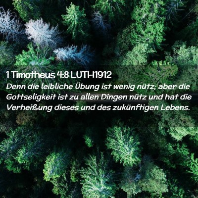 Picture 02 - 1 Timotheus 4:8 LUTH1912 - Denn die leibliche Übung ist wenig nütz; aber - Bible Verse Picture