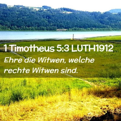 Picture 02 - 1 Timotheus 5:3 LUTH1912 - Ehre die Witwen, welche rechte Witwen - Bible Verse Picture