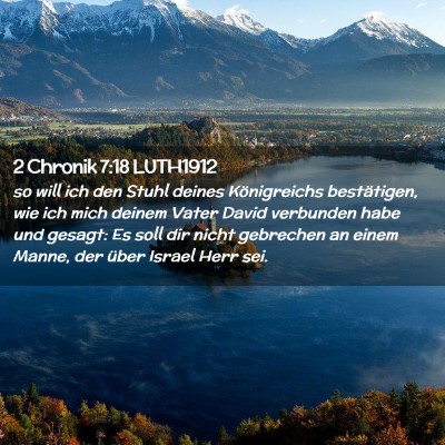 Picture 02 - 2 Chronik 7:18 LUTH1912 - so will ich den Stuhl deines Königreichs - Bible Verse Picture