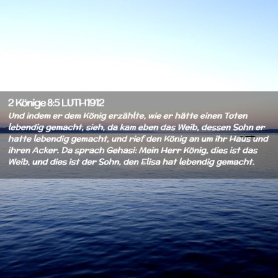 Picture 02 - 2 Könige 8:5 LUTH1912 - Und indem er dem König erzählte, wie er hätte - Bible Verse Picture