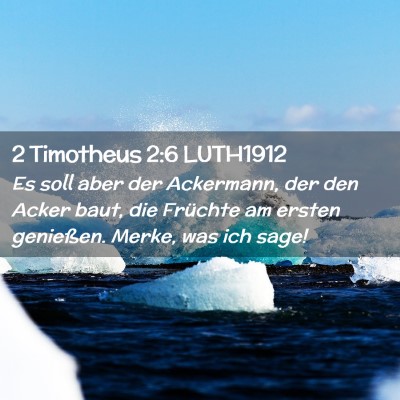 Picture 02 - 2 Timotheus 2:6 LUTH1912 - Es soll aber der Ackermann, der den Acker baut, - Bible Verse Picture
