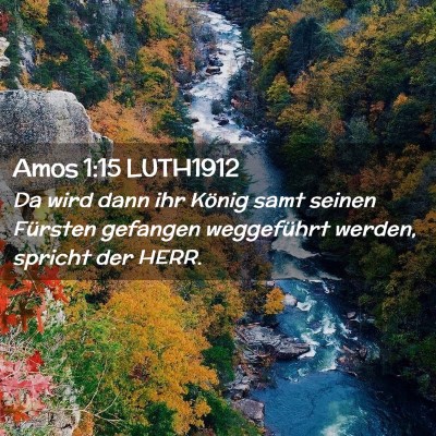 Picture 02 - Amos 1:15 LUTH1912 - Da wird dann ihr König samt seinen Fürsten - Bible Verse Picture