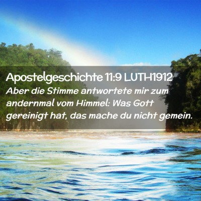 Picture 02 - Apostelgeschichte 11:9 LUTH1912 - Aber die Stimme antwortete mir zum andernmal vom - Bible Verse Picture