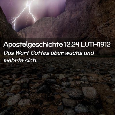 Picture 02 - Apostelgeschichte 12:24 LUTH1912 - Das Wort Gottes aber wuchs und mehrte - Bible Verse Picture