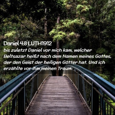 Picture 02 - Daniel 4:8 LUTH1912 - bis zuletzt Daniel vor mich kam, welcher - Bible Verse Picture