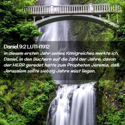 Picture 02 - Daniel 9:2 LUTH1912 - in diesem ersten Jahr seines Königreiches merkte - Bible Verse Picture