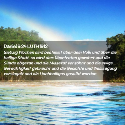 Picture 02 - Daniel 9:24 LUTH1912 - Siebzig Wochen sind bestimmt über dein Volk und - Bible Verse Picture