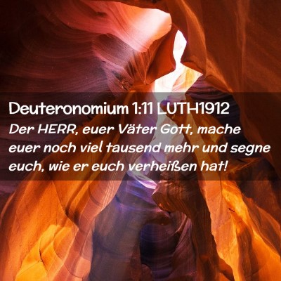 Picture 02 - Deuteronomium 1:11 LUTH1912 - Der HERR, euer Väter Gott, mache euer noch viel - Bible Verse Picture