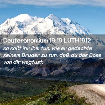 Picture 02 - Deuteronomium 19:19 LUTH1912 - so sollt ihr ihm tun, wie er gedachte seinem - Bible Verse Picture