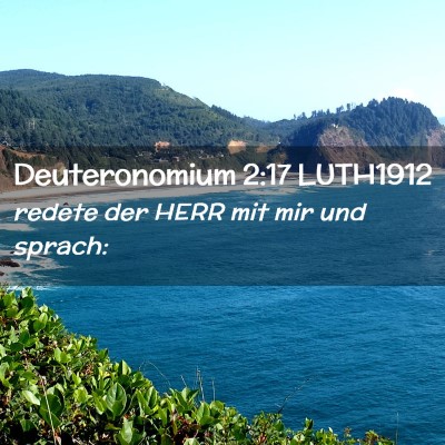 Picture 02 - Deuteronomium 2:17 LUTH1912 - redete der HERR mit mir und - Bible Verse Picture