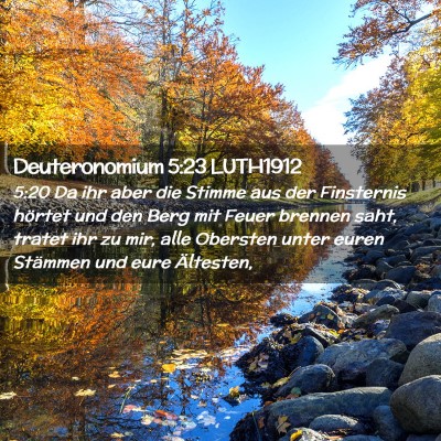 Picture 02 - Deuteronomium 5:23 LUTH1912 - 5:20 Da ihr aber die Stimme aus der Finsternis - Bible Verse Picture