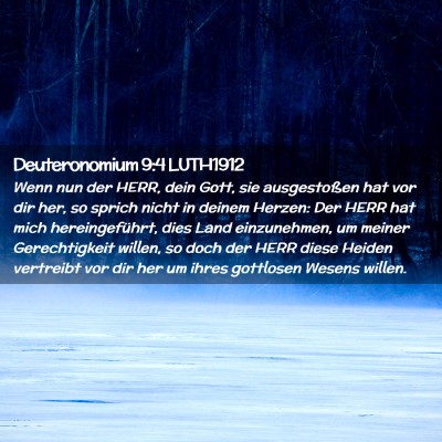 Picture 02 - Deuteronomium 9:4 LUTH1912 - Wenn nun der HERR, dein Gott, sie ausgestoßen - Bible Verse Picture