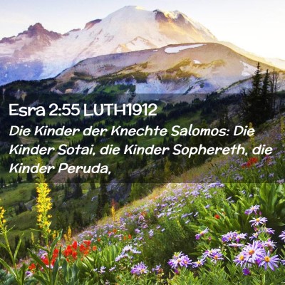 Picture 02 - Esra 2:55 LUTH1912 - Die Kinder der Knechte Salomos: Die Kinder Sotai, - Bible Verse Picture