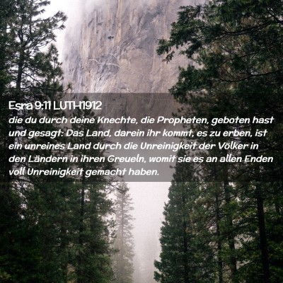 Picture 02 - Esra 9:11 LUTH1912 - die du durch deine Knechte, die Propheten, - Bible Verse Picture