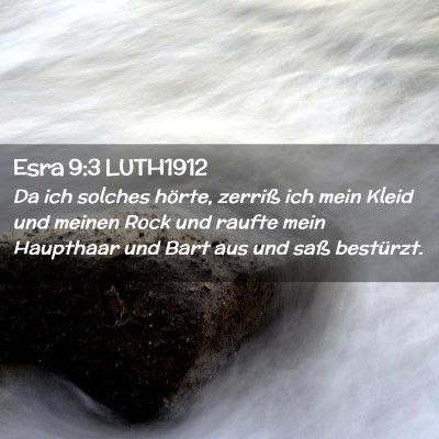 Picture 02 - Esra 9:3 LUTH1912 - Da ich solches hörte, zerriß ich mein Kleid und - Bible Verse Picture