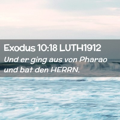Picture 02 - Exodus 10:18 LUTH1912 - Und er ging aus von Pharao und bat den - Bible Verse Picture