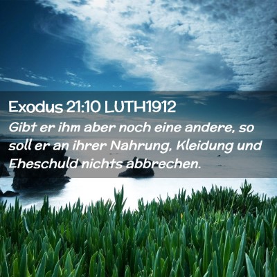Picture 02 - Exodus 21:10 LUTH1912 - Gibt er ihm aber noch eine andere, so soll er an - Bible Verse Picture