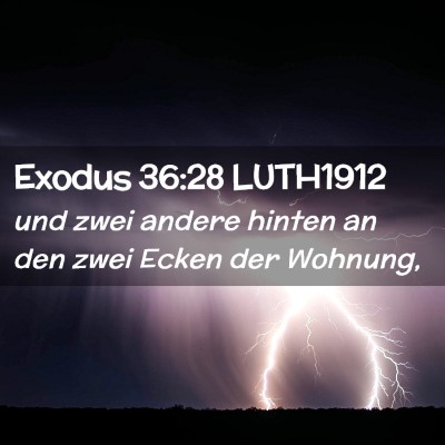 Picture 02 - Exodus 36:28 LUTH1912 - und zwei andere hinten an den zwei Ecken der - Bible Verse Picture