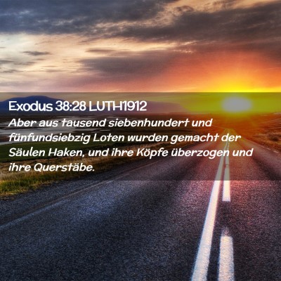 Picture 02 - Exodus 38:28 LUTH1912 - Aber aus tausend siebenhundert und - Bible Verse Picture