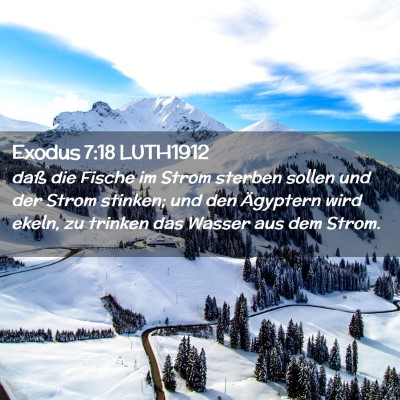 Picture 02 - Exodus 7:18 LUTH1912 - daß die Fische im Strom sterben sollen und der - Bible Verse Picture