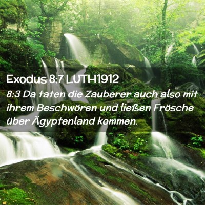 Picture 02 - Exodus 8:7 LUTH1912 - 8:3 Da taten die Zauberer auch also mit ihrem - Bible Verse Picture