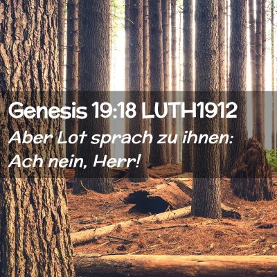 Picture 02 - Genesis 19:18 LUTH1912 - Aber Lot sprach zu ihnen: Ach nein, - Bible Verse Picture
