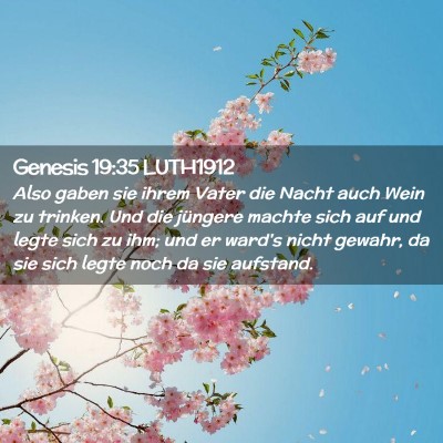 Picture 02 - Genesis 19:35 LUTH1912 - Also gaben sie ihrem Vater die Nacht auch Wein zu - Bible Verse Picture