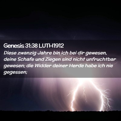Picture 02 - Genesis 31:38 LUTH1912 - Diese zwanzig Jahre bin ich bei dir gewesen, - Bible Verse Picture