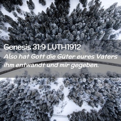 Picture 02 - Genesis 31:9 LUTH1912 - Also hat Gott die Güter eures Vaters ihm - Bible Verse Picture