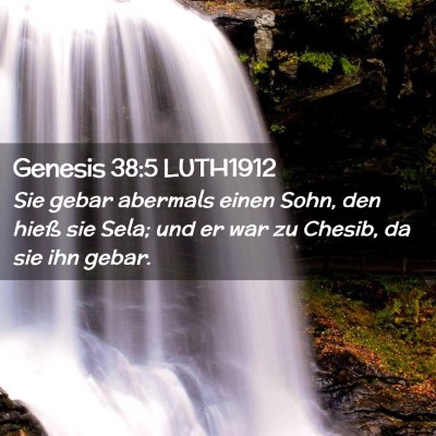 Picture 02 - Genesis 38:5 LUTH1912 - Sie gebar abermals einen Sohn, den hieß sie - Bible Verse Picture
