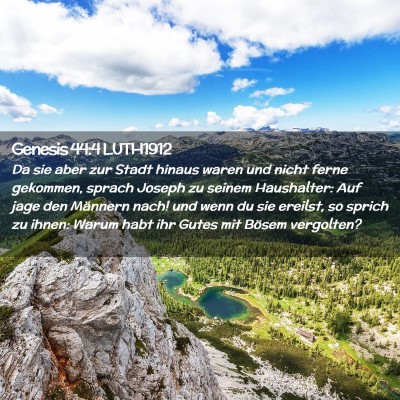 Picture 02 - Genesis 44:4 LUTH1912 - Da sie aber zur Stadt hinaus waren und nicht - Bible Verse Picture