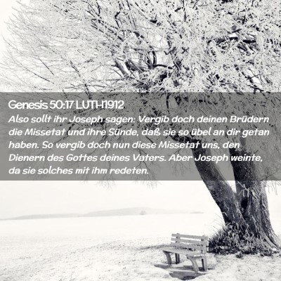 Picture 02 - Genesis 50:17 LUTH1912 - Also sollt ihr Joseph sagen: Vergib doch deinen - Bible Verse Picture