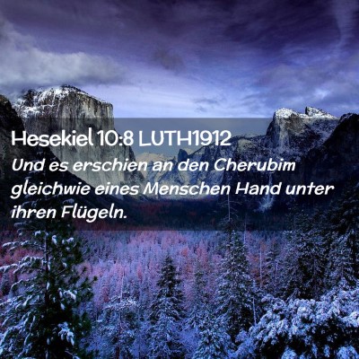 Picture 02 - Hesekiel 10:8 LUTH1912 - Und es erschien an den Cherubim gleichwie eines - Bible Verse Picture