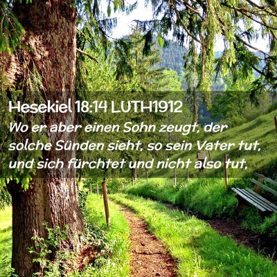 Picture 02 - Hesekiel 18:14 LUTH1912 - Wo er aber einen Sohn zeugt, der solche Sünden - Bible Verse Picture