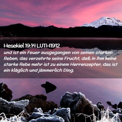 Picture 02 - Hesekiel 19:14 LUTH1912 - und ist ein Feuer ausgegangen von seinen starken - Bible Verse Picture