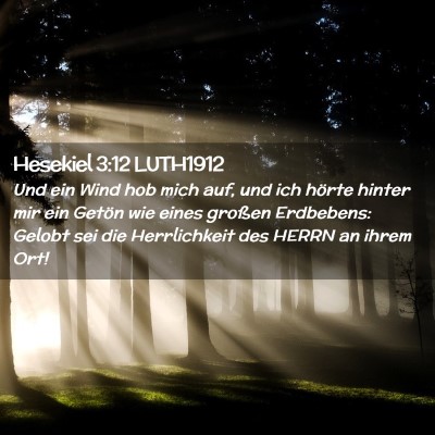 Picture 02 - Hesekiel 3:12 LUTH1912 - Und ein Wind hob mich auf, und ich hörte hinter - Bible Verse Picture