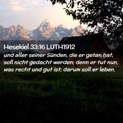 Picture 02 - Hesekiel 33:16 LUTH1912 - und aller seiner Sünden, die er getan hat, soll - Bible Verse Picture