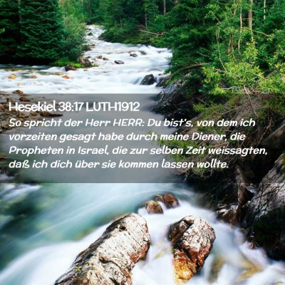 Picture 02 - Hesekiel 38:17 LUTH1912 - So spricht der Herr HERR: Du bist's, von dem ich - Bible Verse Picture