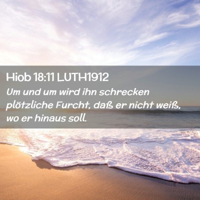 Picture 02 - Hiob 18:11 LUTH1912 - Um und um wird ihn schrecken plötzliche Furcht, - Bible Verse Picture