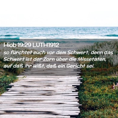 Picture 02 - Hiob 19:29 LUTH1912 - so fürchtet euch vor dem Schwert; denn das - Bible Verse Picture