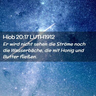 Picture 02 - Hiob 20:17 LUTH1912 - Er wird nicht sehen die Ströme noch die - Bible Verse Picture