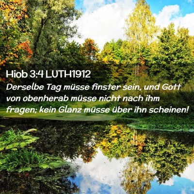 Picture 02 - Hiob 3:4 LUTH1912 - Derselbe Tag müsse finster sein, und Gott von - Bible Verse Picture