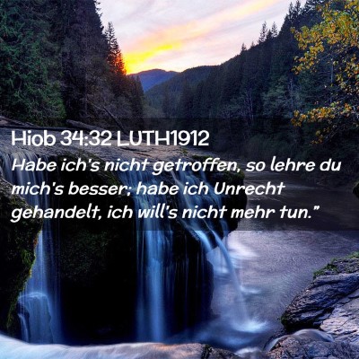Picture 02 - Hiob 34:32 LUTH1912 - Habe ich's nicht getroffen, so lehre du mich's - Bible Verse Picture