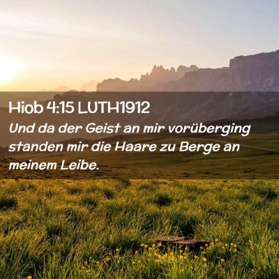 Picture 02 - Hiob 4:15 LUTH1912 - Und da der Geist an mir vorüberging standen mir - Bible Verse Picture
