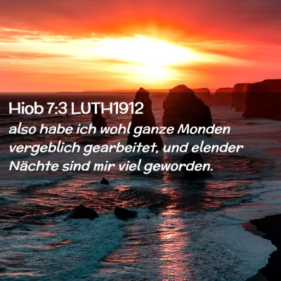 Picture 02 - Hiob 7:3 LUTH1912 - also habe ich wohl ganze Monden vergeblich - Bible Verse Picture